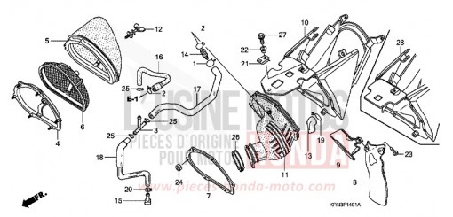 FILTRE A AIR (CRF250R6/7/8/9) CRF250R9 de 2009